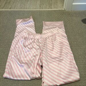 Victoria's Secret Pink and White Pajama Bottoms